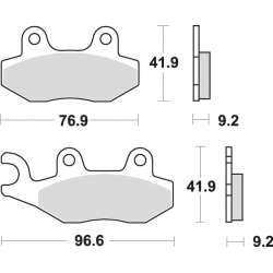 SBS Bremsbeläge Scooter Keramik