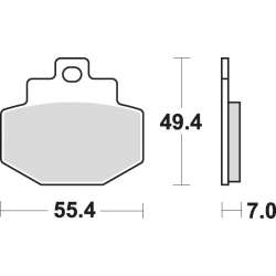 SBS Bremsbeläge Maxi Scooter Sinter