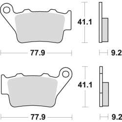 SBS Bremsbeläge Scooter Keramik