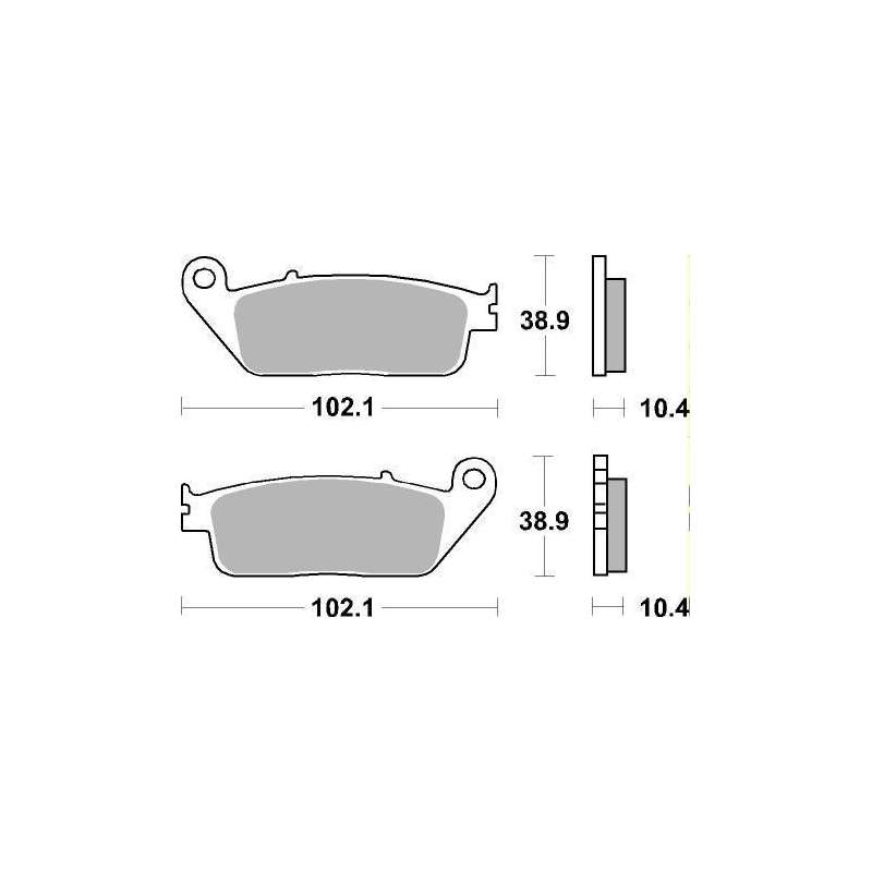 SBS Bremsbeläge Scooter Keramik