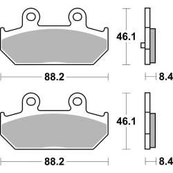 SBS Plaquettes de freins Scooter céramiques