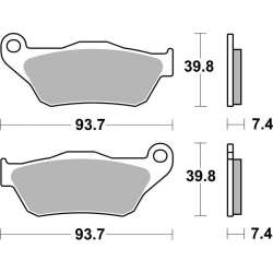 SBS Bremsbeläge Scooter Keramik