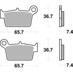 SBS Plaquettes de freins Scooter céramiques