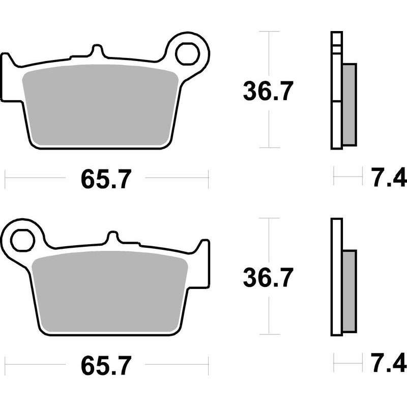 SBS Plaquettes de freins Scooter céramiques