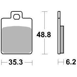 SBS Plaquettes de freins Maxi Scooter sintérisés