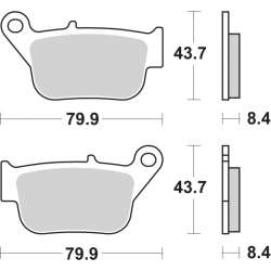 SBS Bremsbeläge Maxi Scooter Sinter