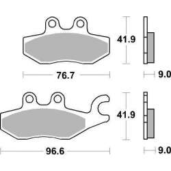 SBS Bremsbeläge Scooter Carbontech