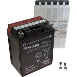 Batterie YUASA YTX14AHL-BS avec dose dacide