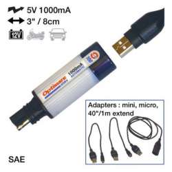 TECMATE Chargeur USB avec prise SAE
