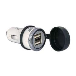 TECMATE Double chargeur-USB pour allume-cigare