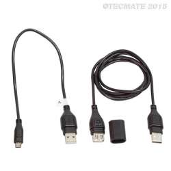 TECMATE Câble de charge USB avec prise USB micro