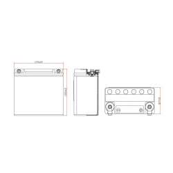 NITRO Batterie HVT 01 AGM