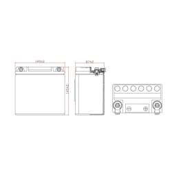 NITRO Batterie HVT 03 AGM