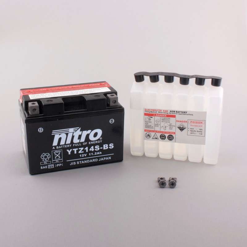 NITRO Batterie YTZ14S-BS AGM av.dose acid