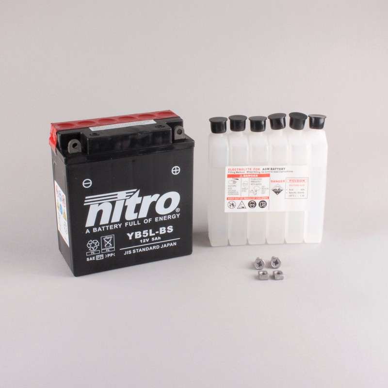 NITRO Batterie YB5L-BS AGM