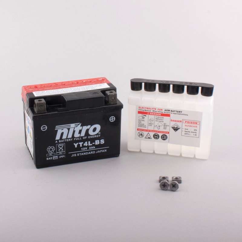 NITRO Batterie YT4L-BS AGM av.dose acid