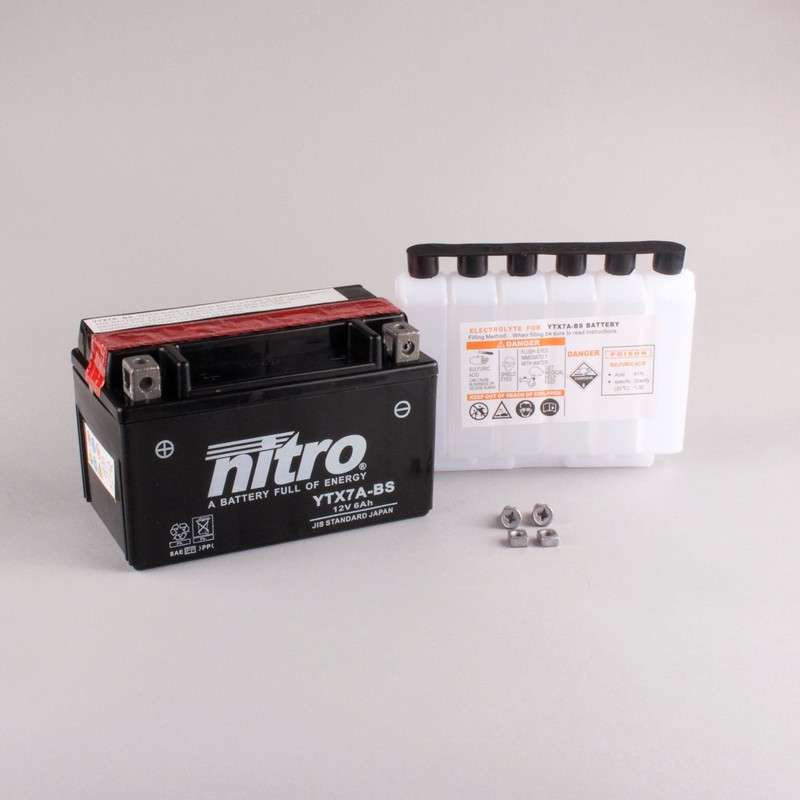 NITRO Batterie YTX7A-BS AGM av.dose acid
