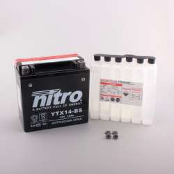 NITRO Batterie YTX14-BS AGM av.dose acid