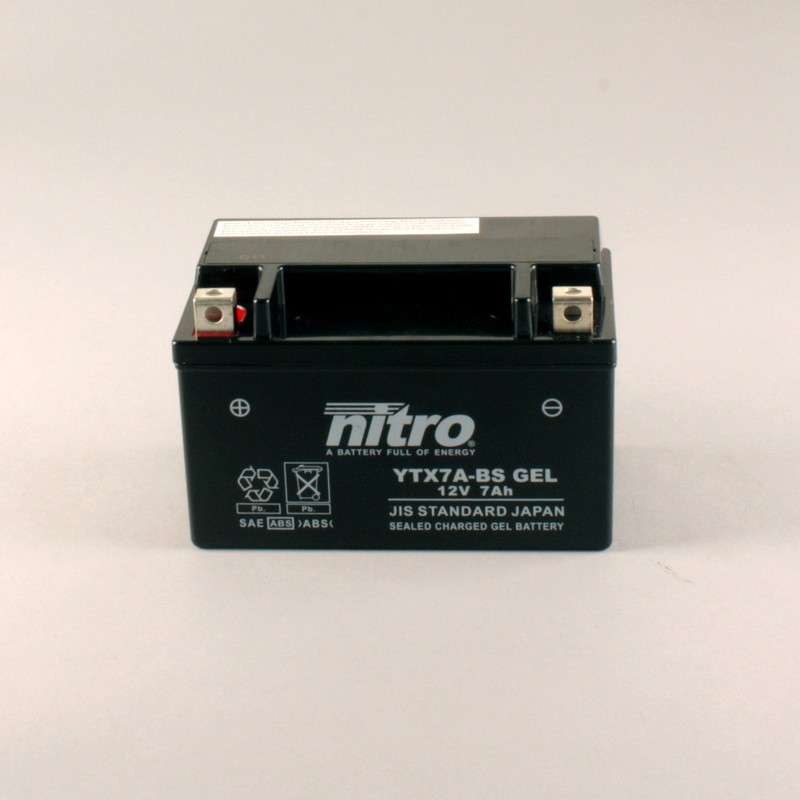 NITRO Batterie YTX7A-BS Gel