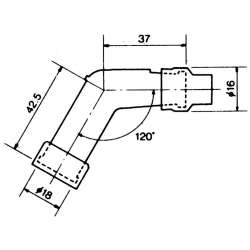 Connecteur de bougie NGK 120 VB05E