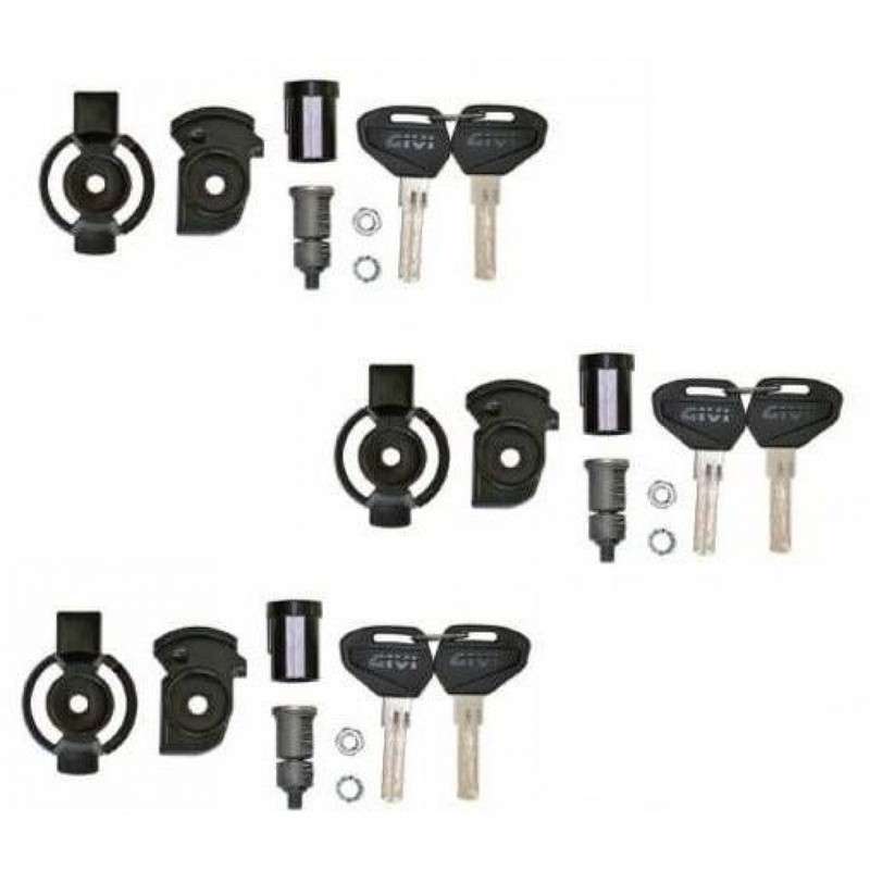 GIVI Ensemble de verrouillage 3 pièces