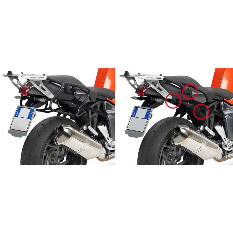 GIVI Seitenträger PLX für V35 und KAPPA K33 Koffer mit Schnellverschlussschrauben