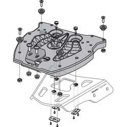 SW-MOTECH Plaque de base ALU-RACK TraX Synthéthique