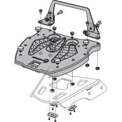 SW-MOTECH Plaque de base ALU-RACK Hepco-Becker