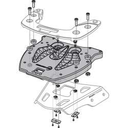 SW-MOTECH Plaque de base ALU-RACK Krauser