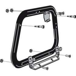 SW-MOTECH Kit de montage de supports latéraux EVO pour Shad