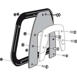 SW-MOTECH Kit de montage de supports latéraux EVO pour Krauser