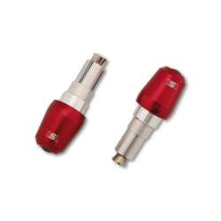 LSL Embouts de guidon conique, aluminium, rouge