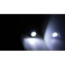 SHIN YO Eclairage de plaque dimmatriculation LED, noir, Boulon M6 D 13mm