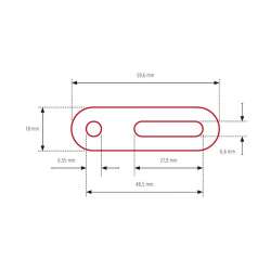 Paaschburg & Wunderlich Universal-Adapter schwarz 60mm kurz