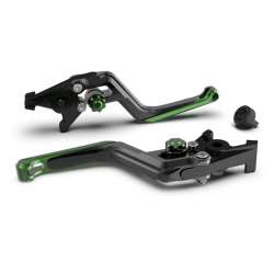 LSL ERGONIA Levier dembrayage, noir-vert-vert