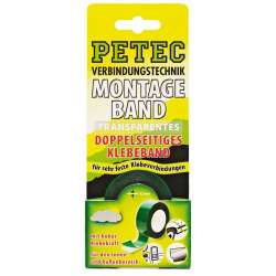 PETEC Doppelseitiges Klebeband 19mm x 12 meter