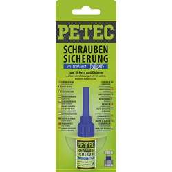 PETEC Arrêt de vis bleu à résistance moyenne 5g