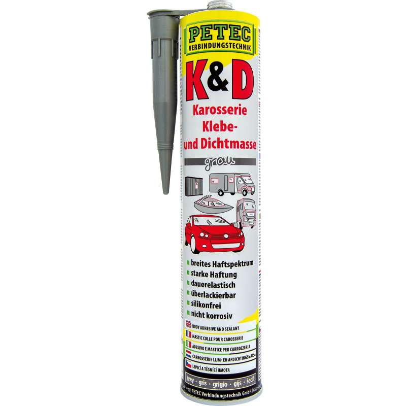 PETEC Elastische Klebe- und Dichtstoffe grau