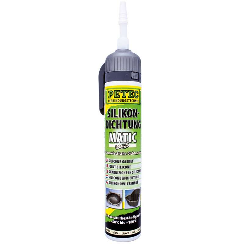 PETEC Joint Silicone haute température blanc 200ml