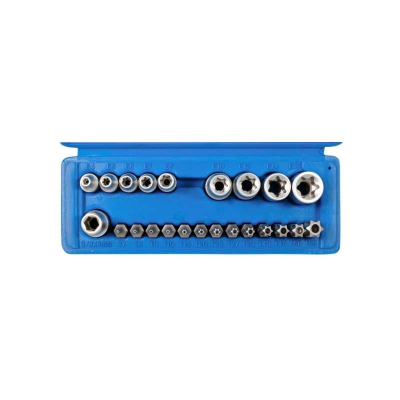 SW-Stahl Steckschlüsselsatz 3/8 Torx 23-teilig