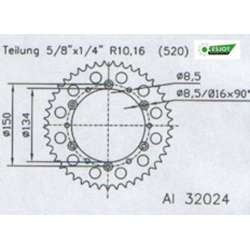 Couronne Alu Kx(F)  (Mo460)