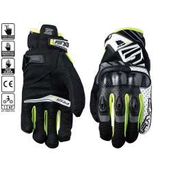 Five Gloves RS-C White / Fluo gelb
