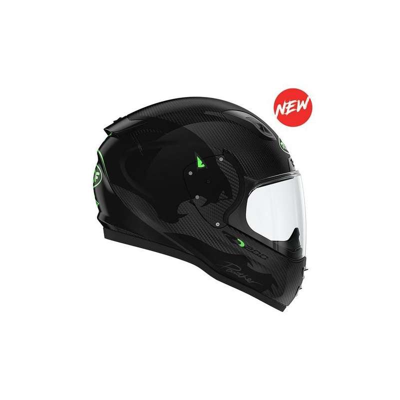 Casque intégral RO200 CARBONE SPEEDER Noir-Vert fluo