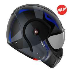 Casque modulable BOXXER VIPER Noir-Bleu Mat