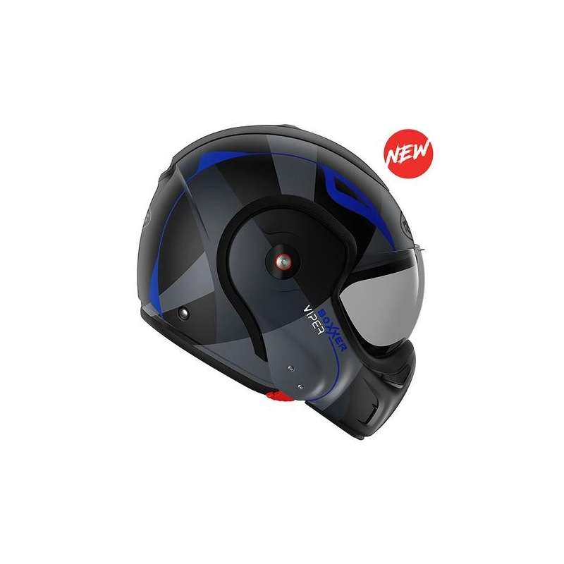 modularer Helm  BOXXER  VIPPER Noir-Bleu Mat