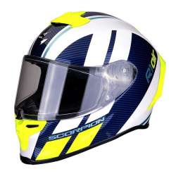 casque intégral Scorpion EXO-R1 AIR CORPUS White-Blue-Neon Yellow