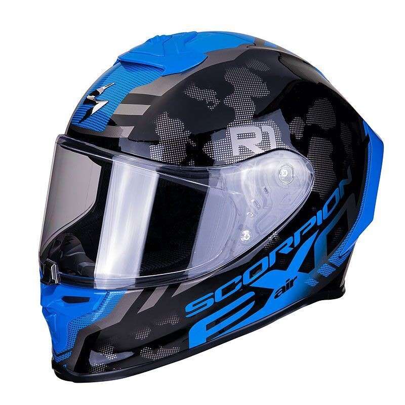 casque intégral Scorpion EXO-R1 AIR OGI Dark Silver-Blue