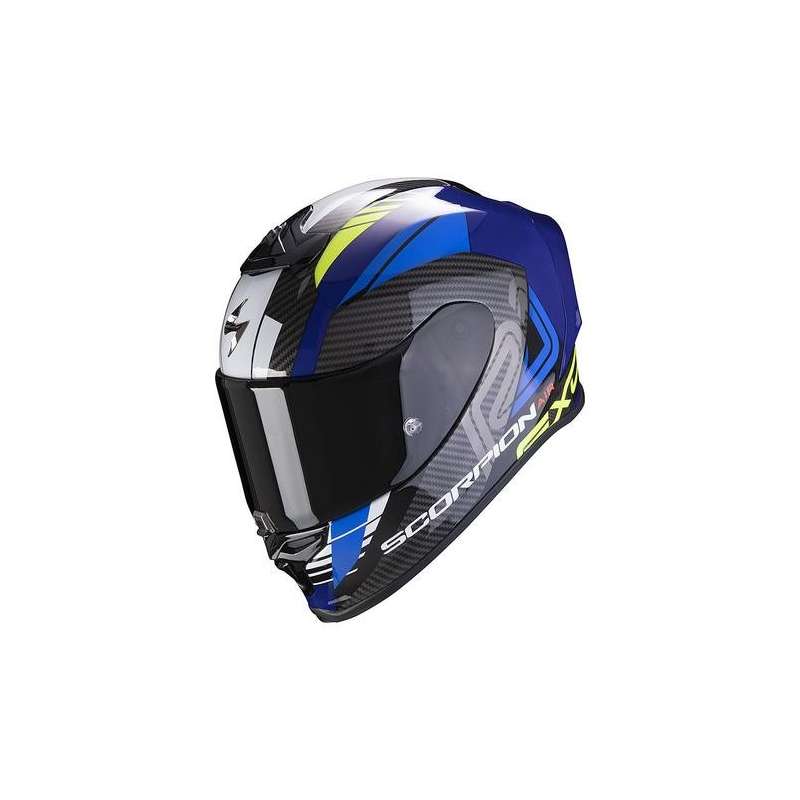 casque intégral Scorpion EXO-R1 AIR HALLEY Blue-Neon Yellow