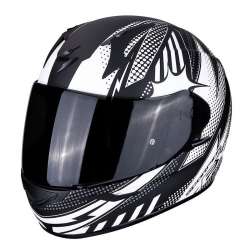 Casque intégral Scorpion EXO-390 POP Matt Black-White