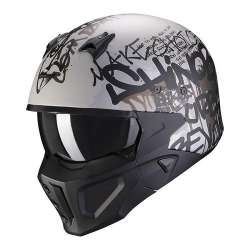 modularer Helm Scorpion COVERT-X WALL Matt Silver-Black